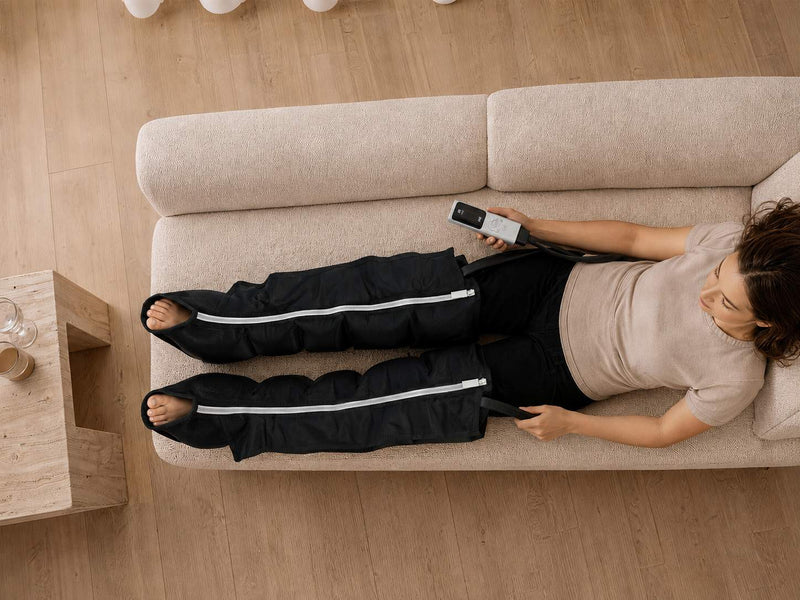 Relax tired legs after hours of sitting, standing, or commuting.