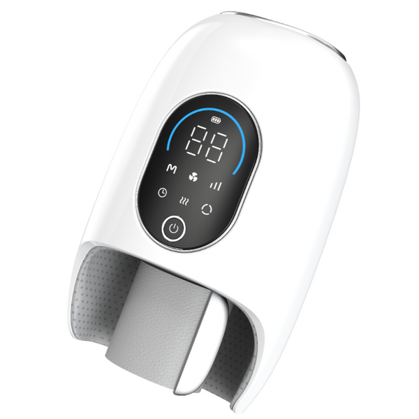 MZCNU Cordless Hand Massager Pro with Heat & Cooling — Compact Air Compression for Hand & Wrist Relief