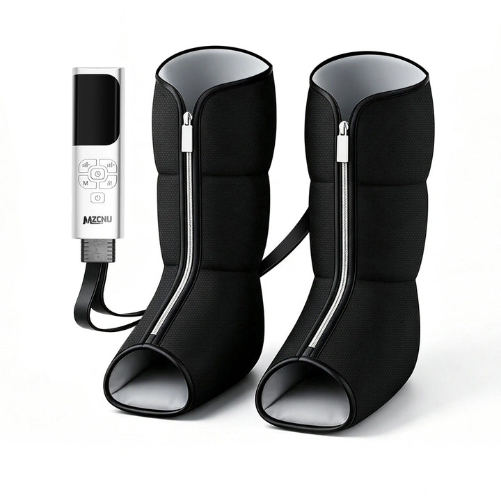 MZCNU Air 6 Calf & Foot Massager with Heat – 6-Chamber Compression